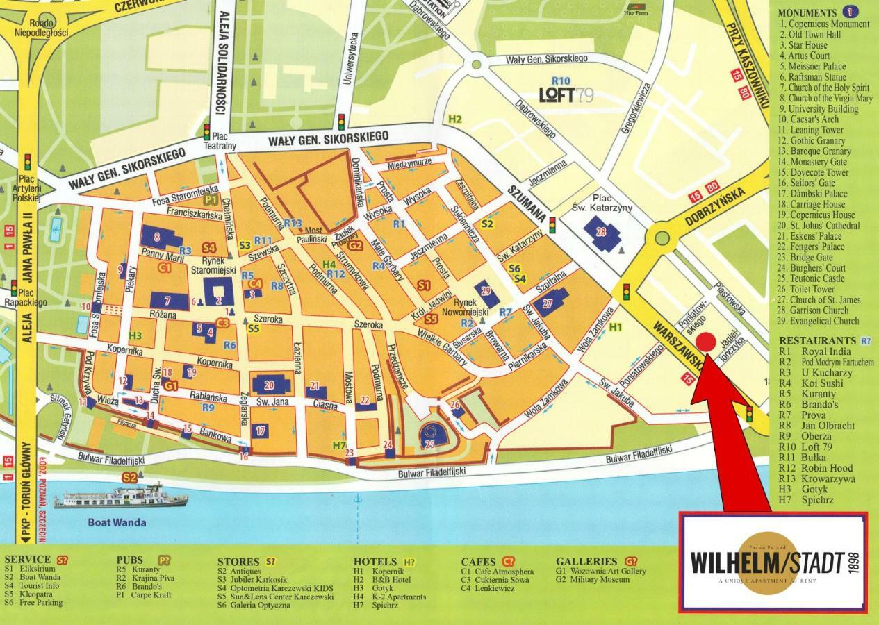 Wilhelmstadt Apartment 90m - PARKING Torun Exterior foto